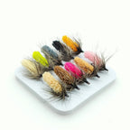 10PCS Fly Fishing Lures WY1173 Size 12 Soft Fiber Body for Trout