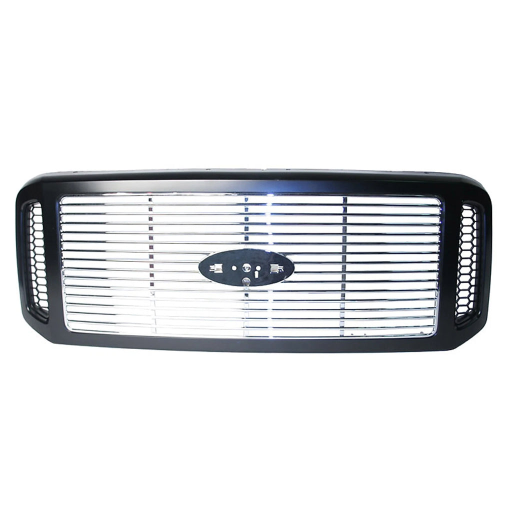 Replacement Black Chrome Plastic Front Grille (See compatibility Chart)