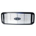 Replacement Black Chrome Plastic Front Grille (See compatibility Chart)
