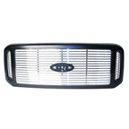 Replacement Black Chrome Plastic Front Grille (See compatibility Chart)