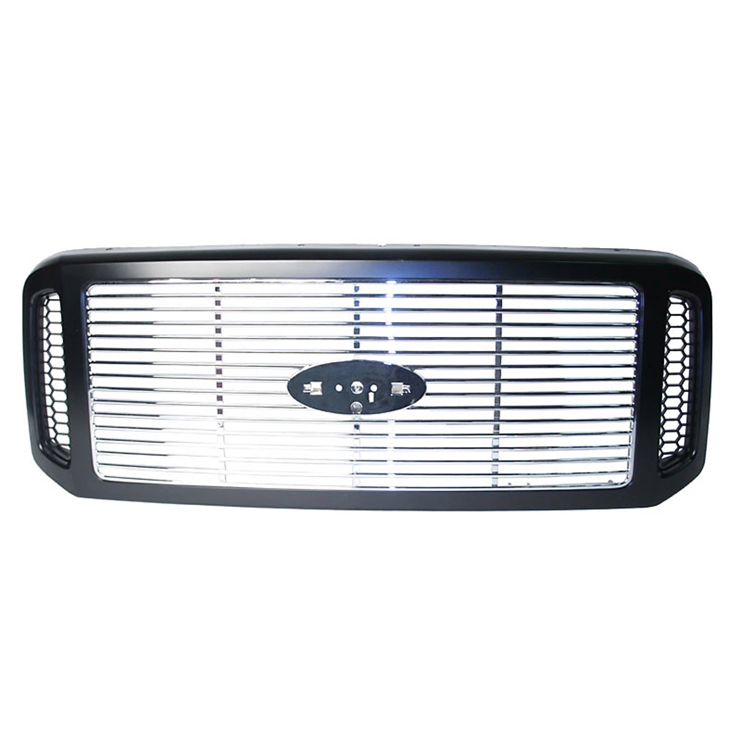 Replacement Black Chrome Plastic Front Grille (See compatibility Chart)