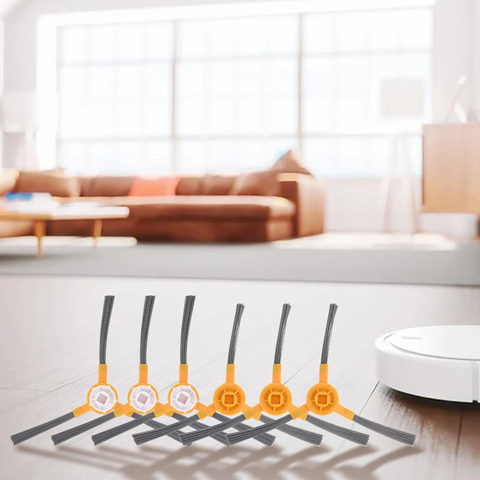 Set of 4 Side Brushes for Vacuum Cleaner (Compatible with )