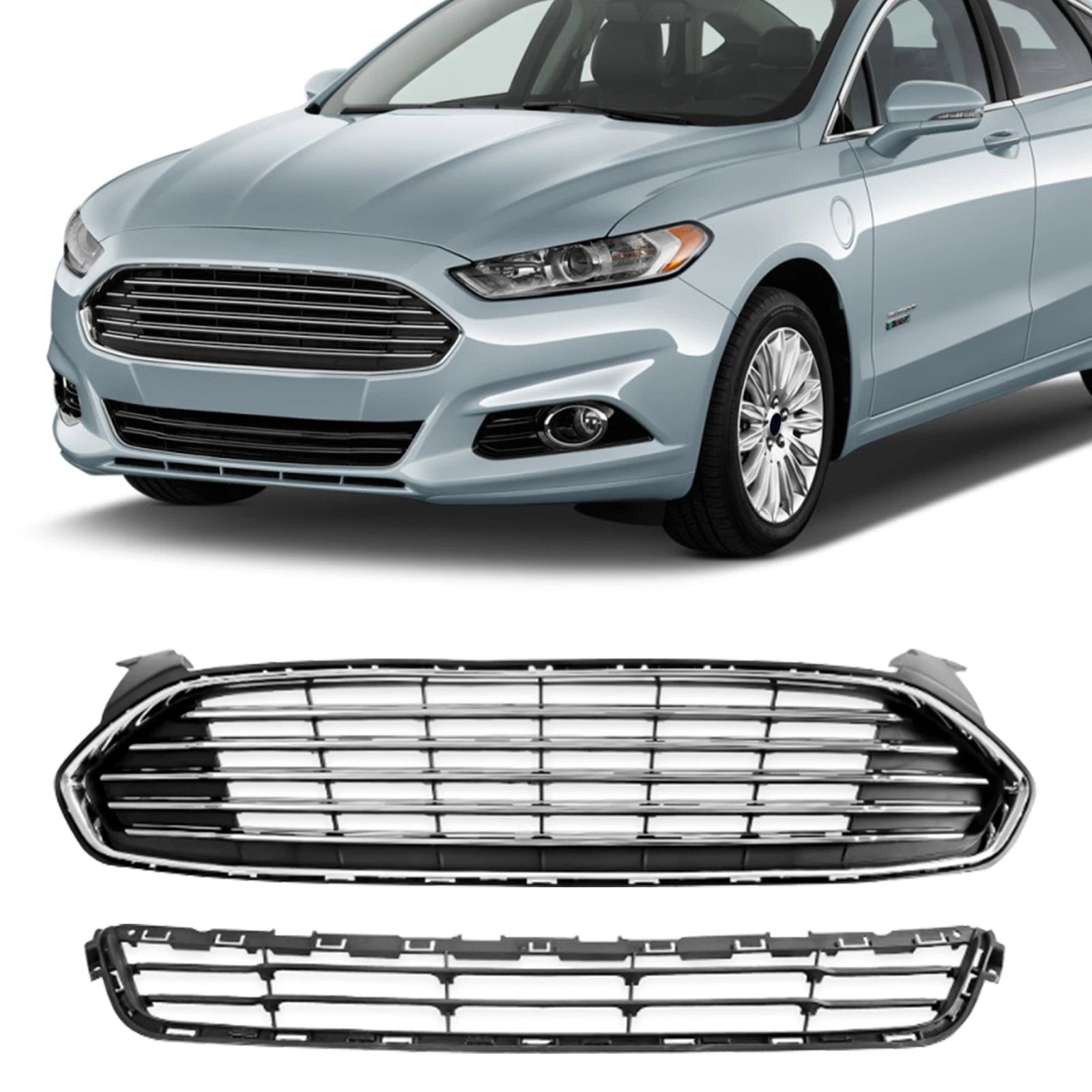 Chrome Front Grille for Ford Fusion (2013–2016)