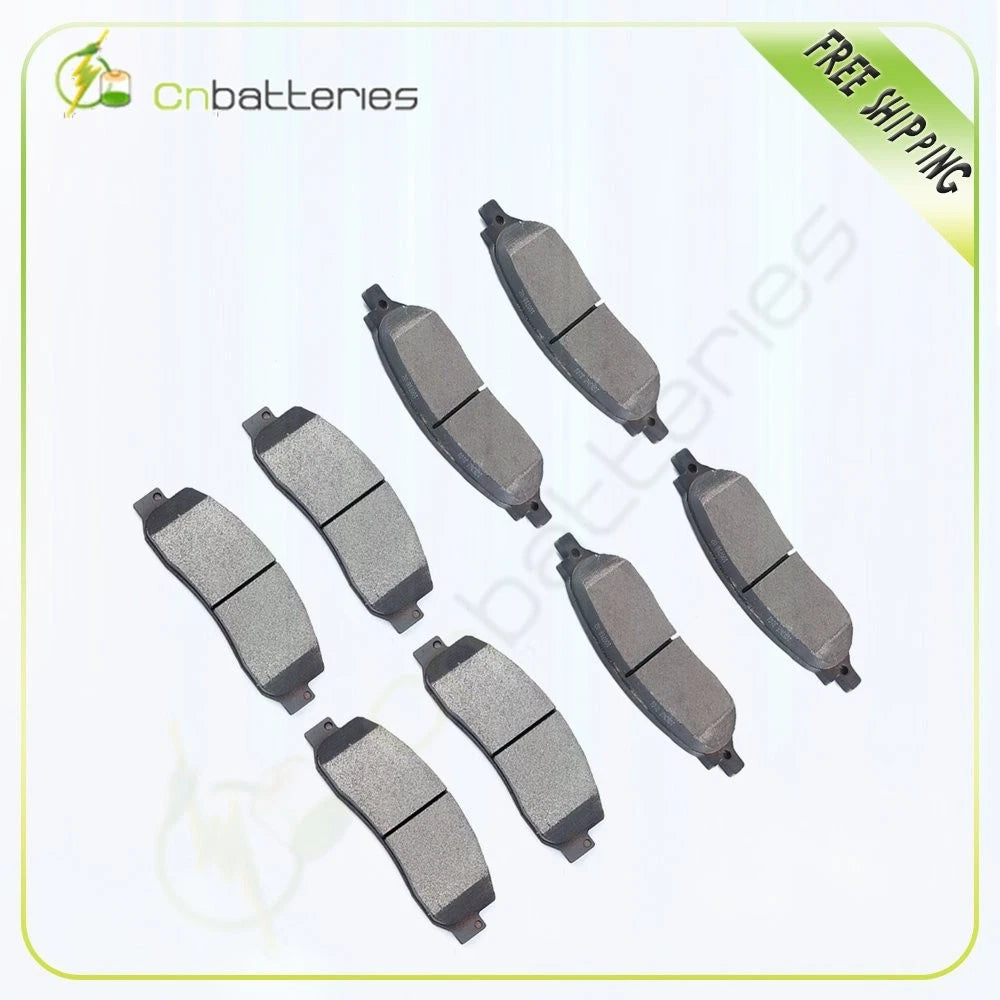 8 Metallic Brake Pads for Ford F-250 F-350 Super Duty (2005–2007)
