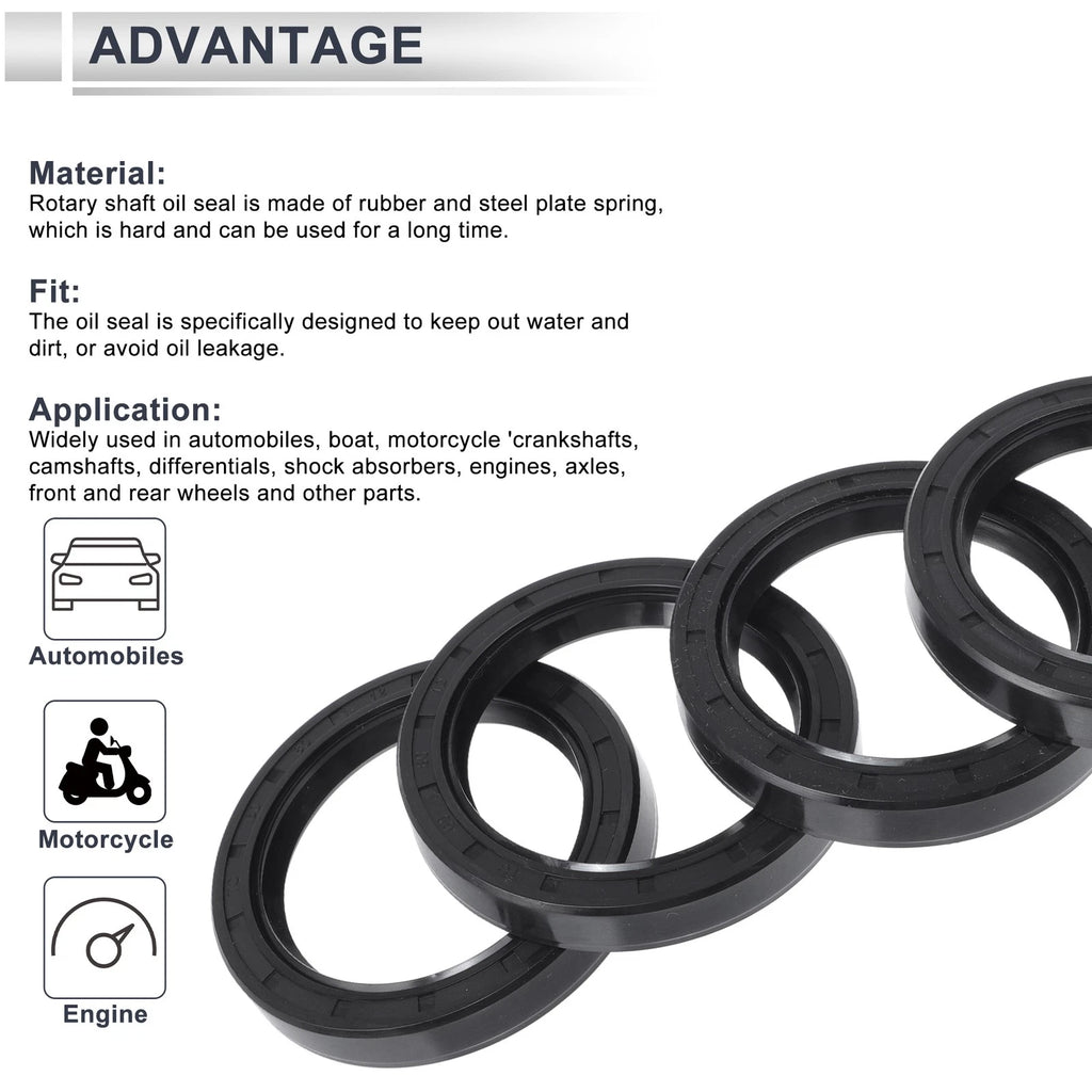 Set of 5 Oil Seal Rotary Shaft Seal NBR Rubber 60x80x12mm