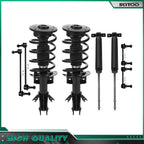 Front Struts Rear Shocks Sway Bars w/Coil Spring for Ford Fusion (2013–2018)