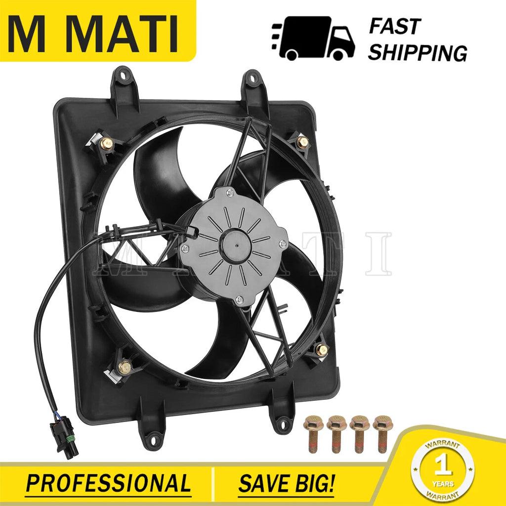 Radiator Cooling Fan & Shroud for Polaris RZR 800, RZR 4 800, RZR S 800 (2008–2014)