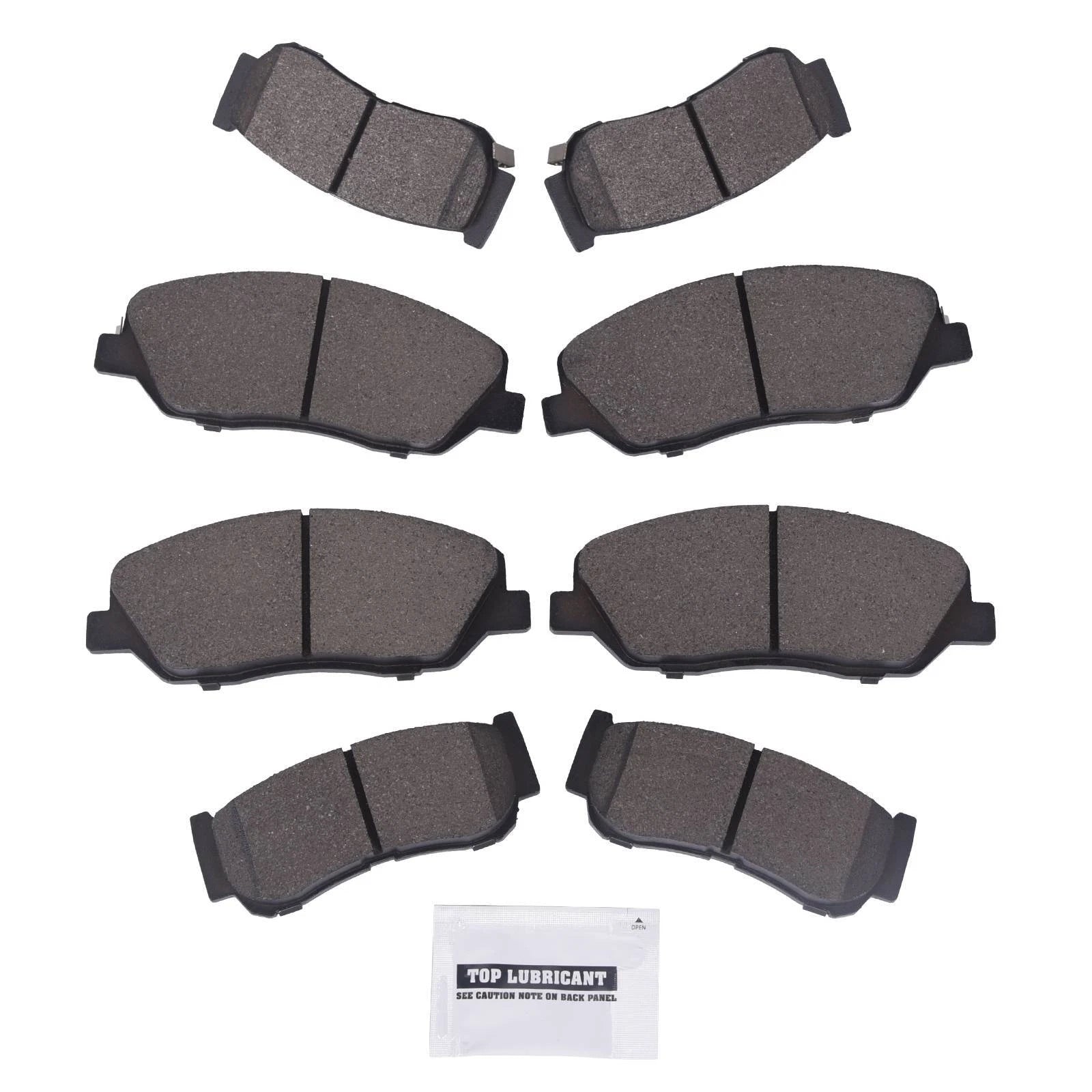 Set of 4 Ceramic Brake Pads for Hyundai Santa Fe (2007–2009)