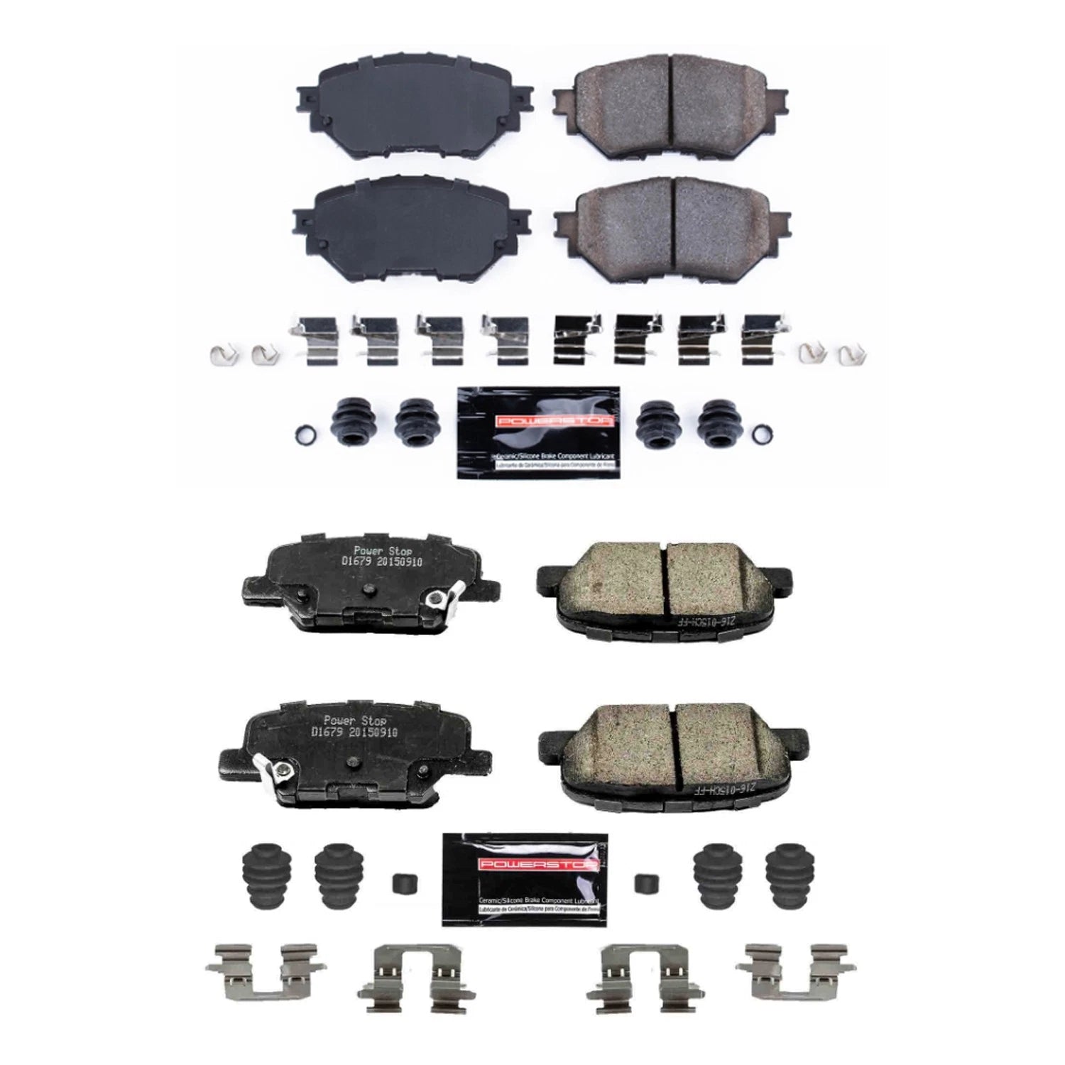 PowerStop Z23 Carbon-Fiber Ceramic Disc Brake Pad Kit for Mazda 3 (2010–2013)