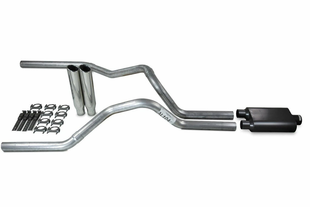 Dual Exhaust Kit for Dodge Ram (2009–2014) - 2-Chamber Muffler, Chrome Tips