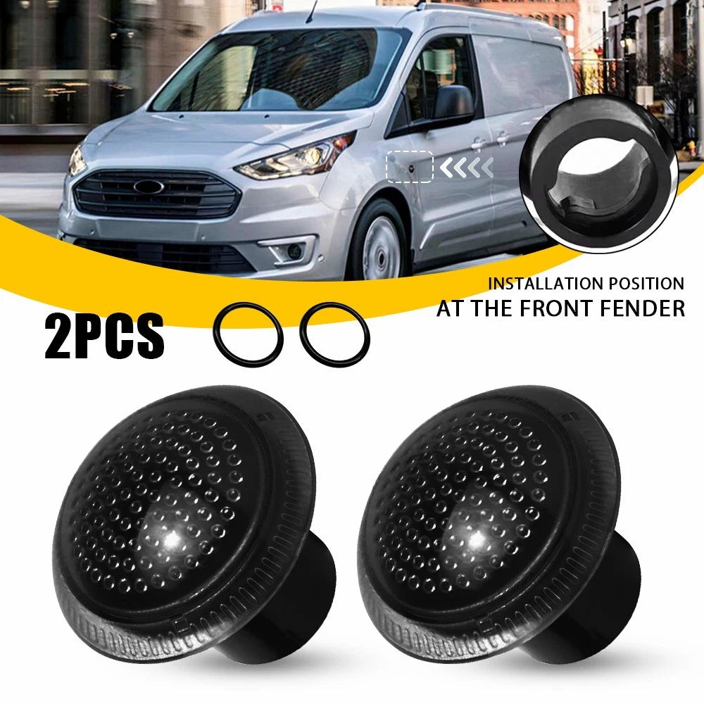 Side Fender Turn Signal Lights for Ford Transit Connect (2010–2021) - Smoke