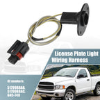 2X License Plate Light Wiring Harness Socket 5179988AB for Dodge Ram 1500 (2019–2023)