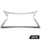 Set of 2 Front Grille Outer Trim Molding Gloss Black for Lexus CT200H (2014–2017)