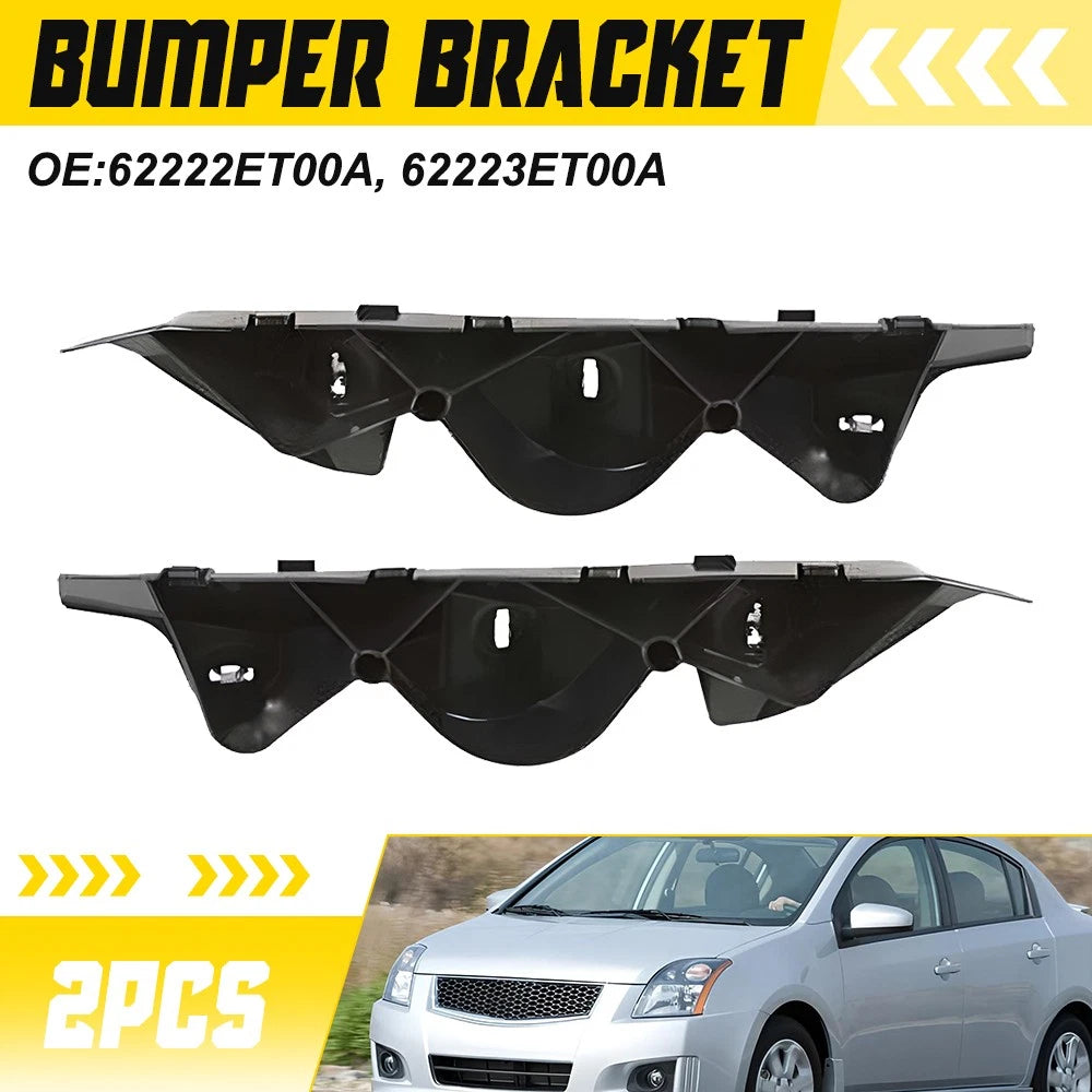 Set of 2 Bumper Brackets for Nissan Sentra (2007–2012)