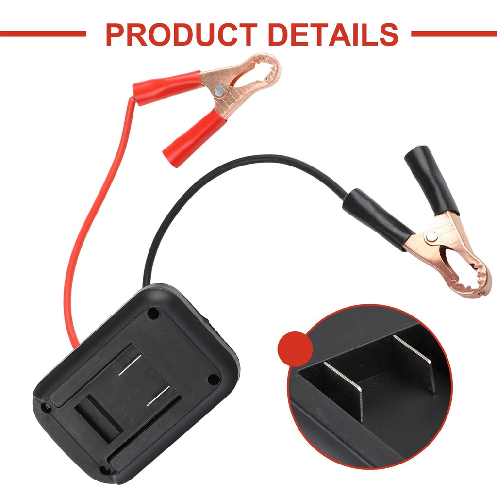 Jump Starter Adapter for Car Battery with 12V Output, Dual USB Ports