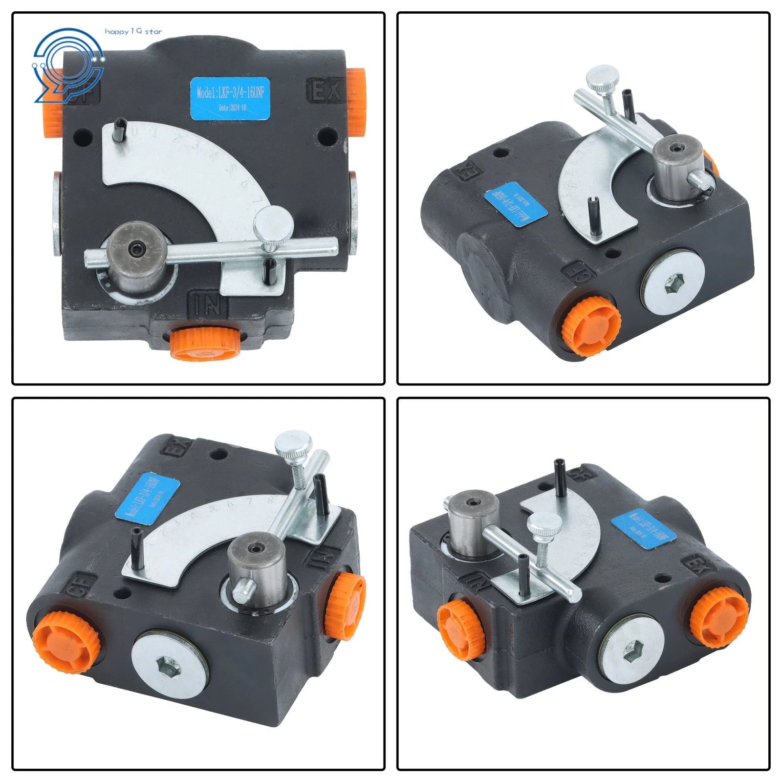 Adjustable Hydraulic Flow Control Valve for Various Applications (0-16 GPM)