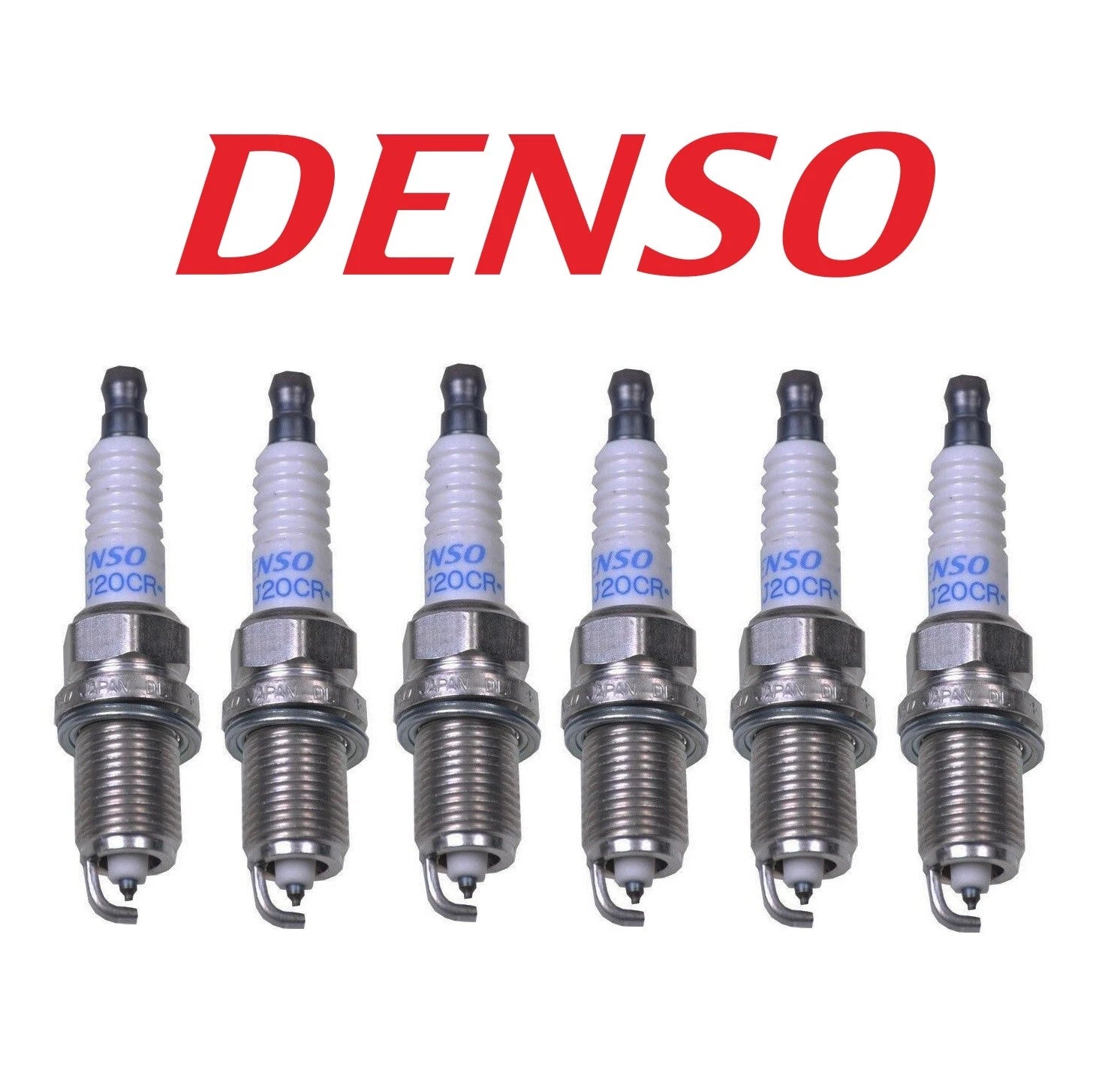 Set of 6 Double Platinum Spark Plugs for BMW Dodge Ford Honda Jeep Mazda