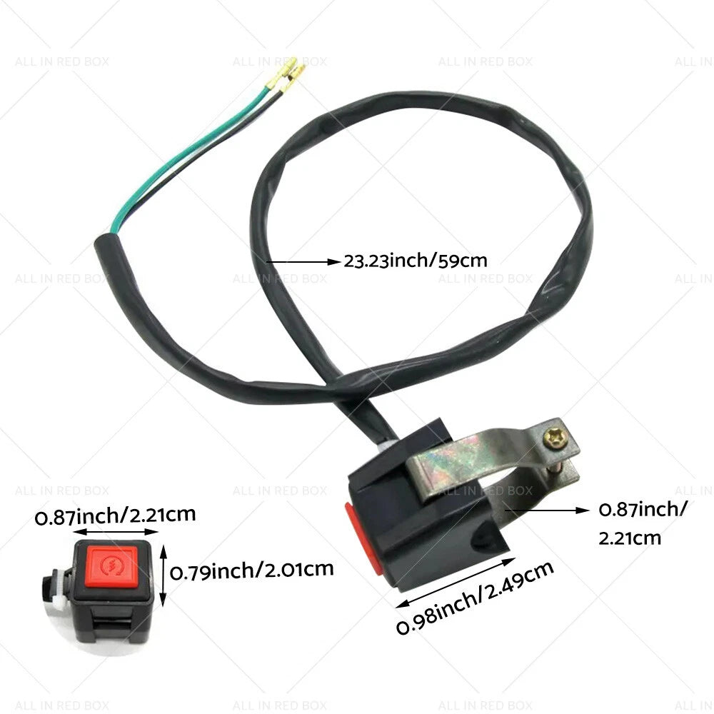 Stop Button Kill Switch for Yamaha YZ125 YZ250 YZ450F TTR WR (2000–2023)