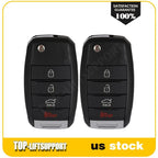 2 Smart Remote Car Key Fobs for Kia Rio (2014–2017)