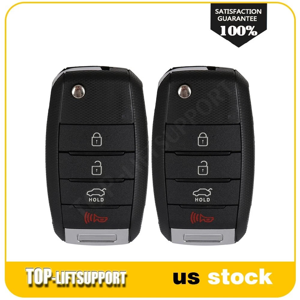 2 Smart Remote Car Key Fobs for Kia Rio (2014–2017)