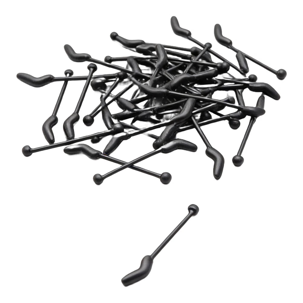 30pcs Hook Sleeves for Carp Fishing (3.3cm, 3.6cm)