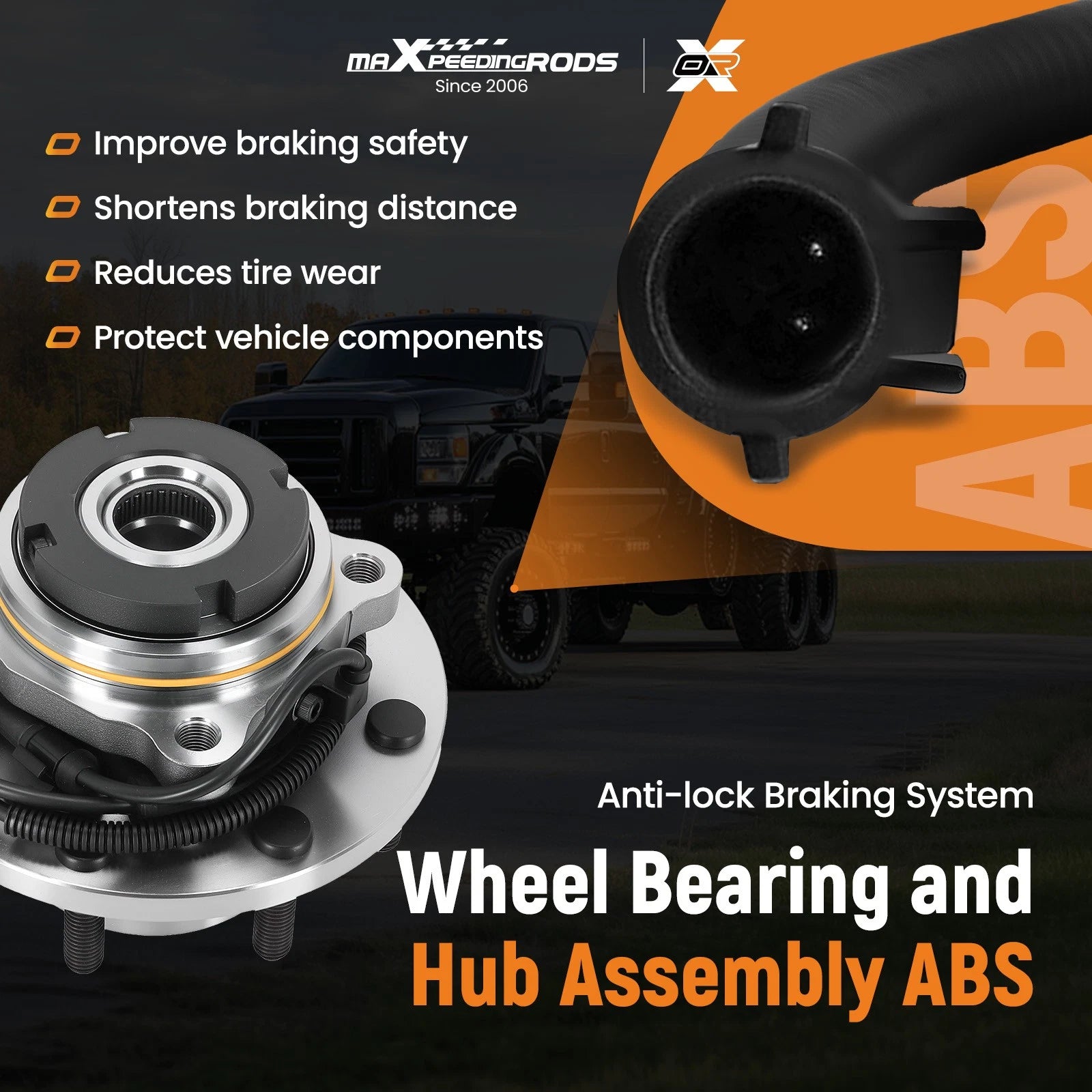 8 Lug Front Wheel Hub for Ford Super Duty F-250/F-350 (1999–2004)