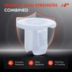 20x 9mm White Headliner Nut Clip Fastener for Mitsubishi Lancer (2002–2007)