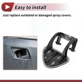 Front Left Washer Nozzle Cover for Mercedes-Benz E320 (1994-2006) Silver