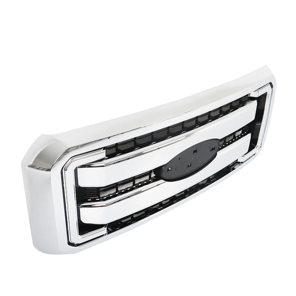 Chrome Front Upper Grille Assembly for Ford F250/F350/F450/F550 (2011–2016)