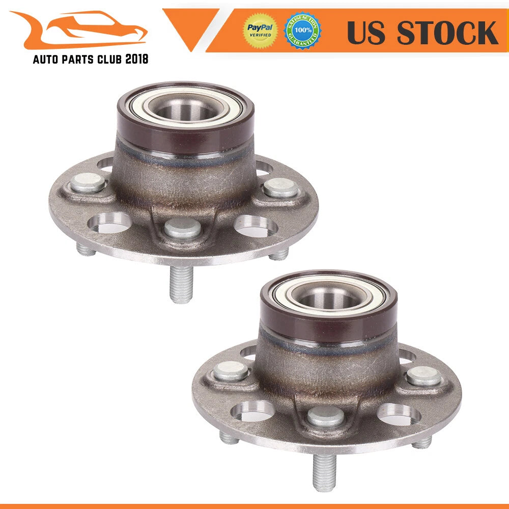 2X Rear Wheel Bearing & Hub Assembly for Honda Fit Insight (2007–2014) W/ABS