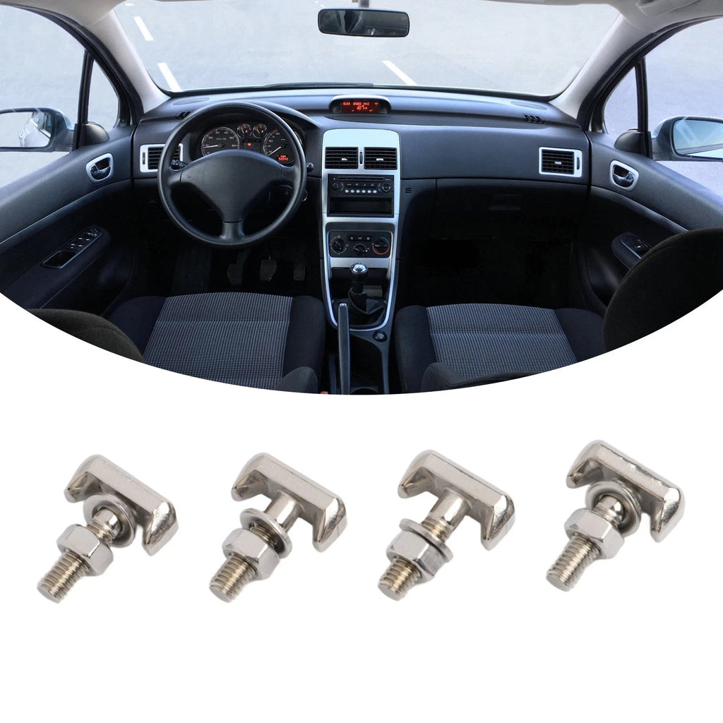 Set of 4 M6 Stainless Steel Battery Connectors for Marine Installation