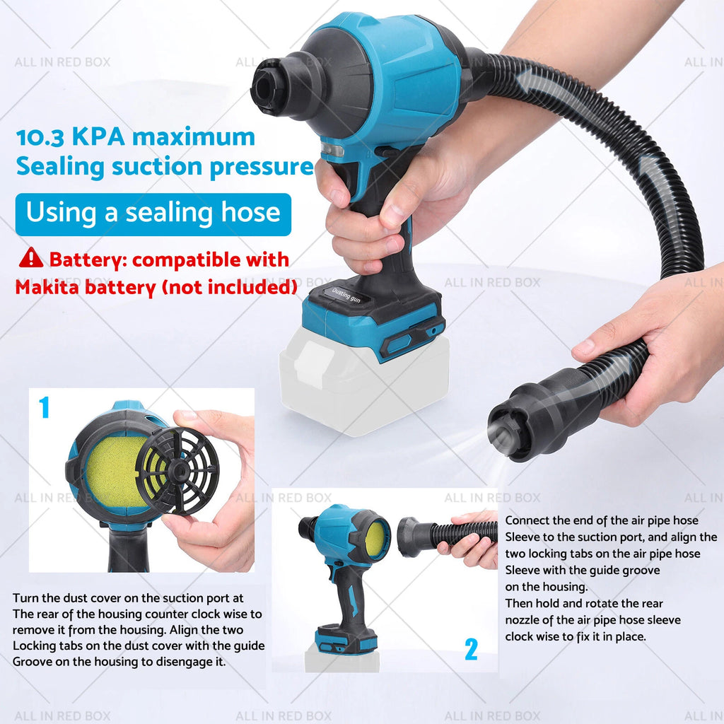 Cordless Air Duster for Makita 18V (Compatible with BL1830, BL1840)