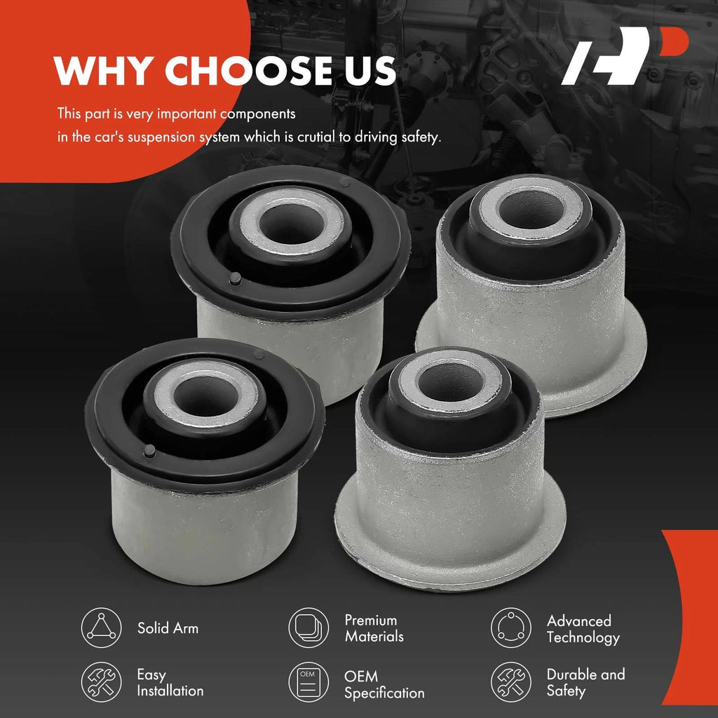 Set of 4 Control Arm Bushings for Chevy Colorado GMC Canyon (2004–2012)