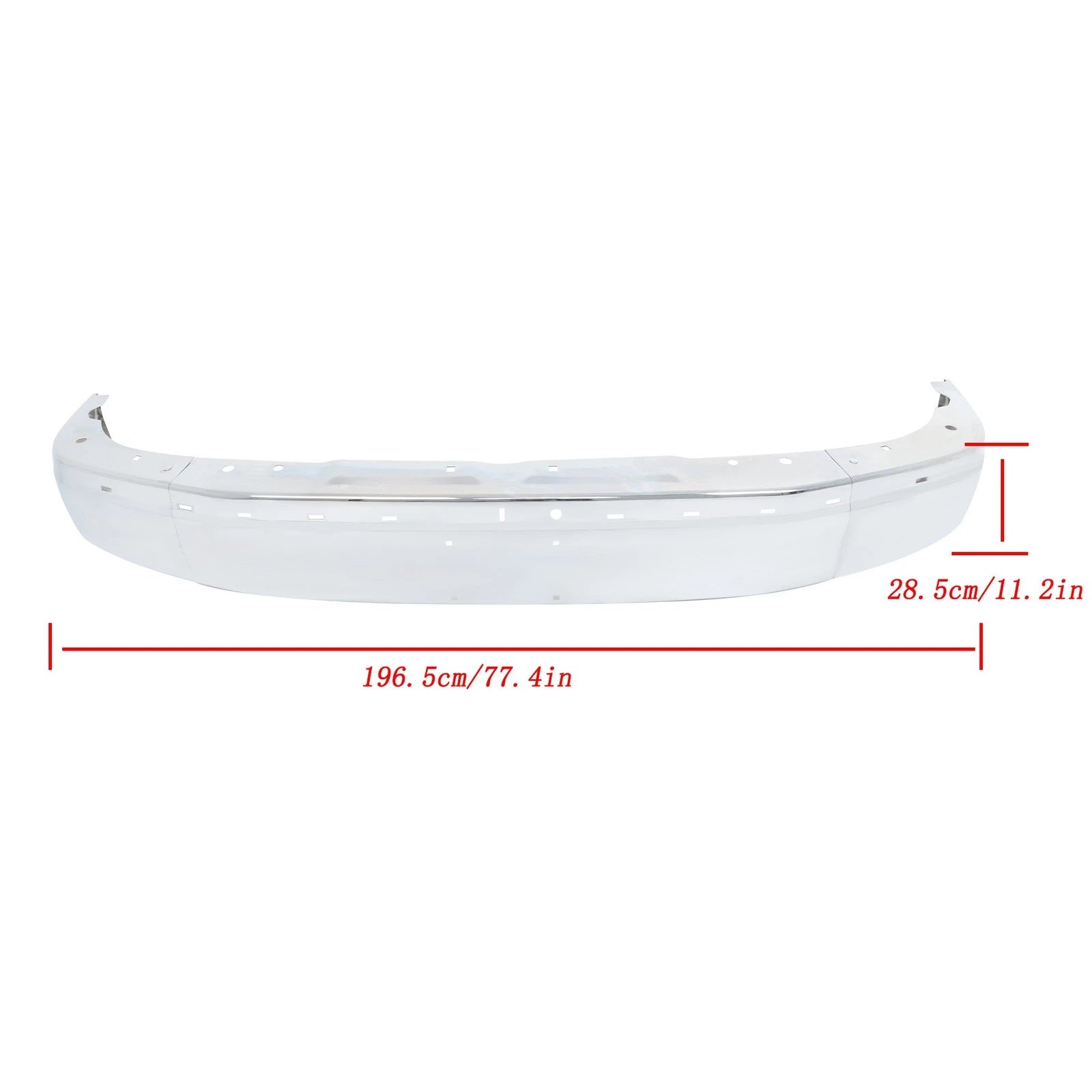 Chrome Split Style Front Bumper Face Bar for Express/Savana 2500 3500 (2003–2025)
