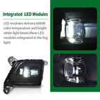 LED Fog Lights for Chevy Silverado 1500 (2019–2022) Black
