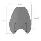 Windshield Bracket & 49mm Clamps for Harley Street Bob FXBB FXBBS (2018-2025)