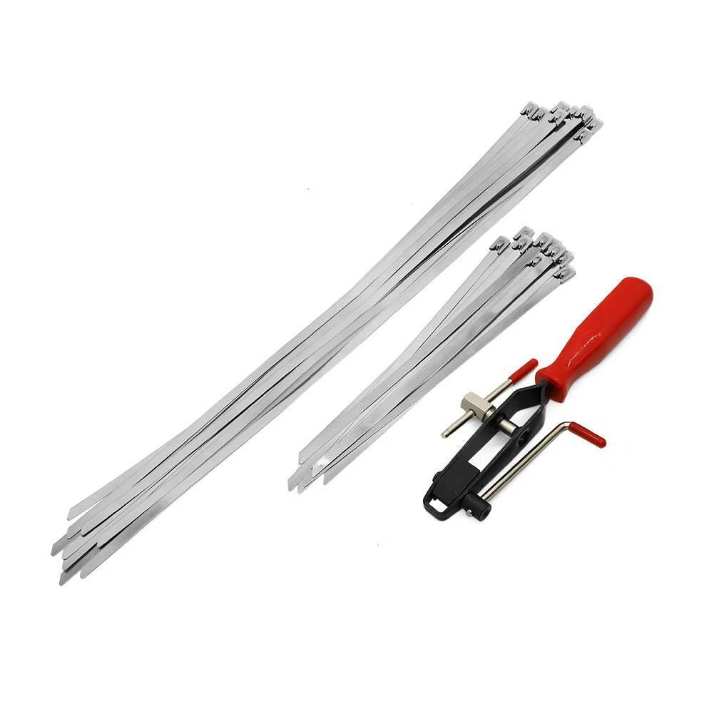 CV Joint Banding Boot Axle Clamp Tool Set with 20 Band Buckle Clamps