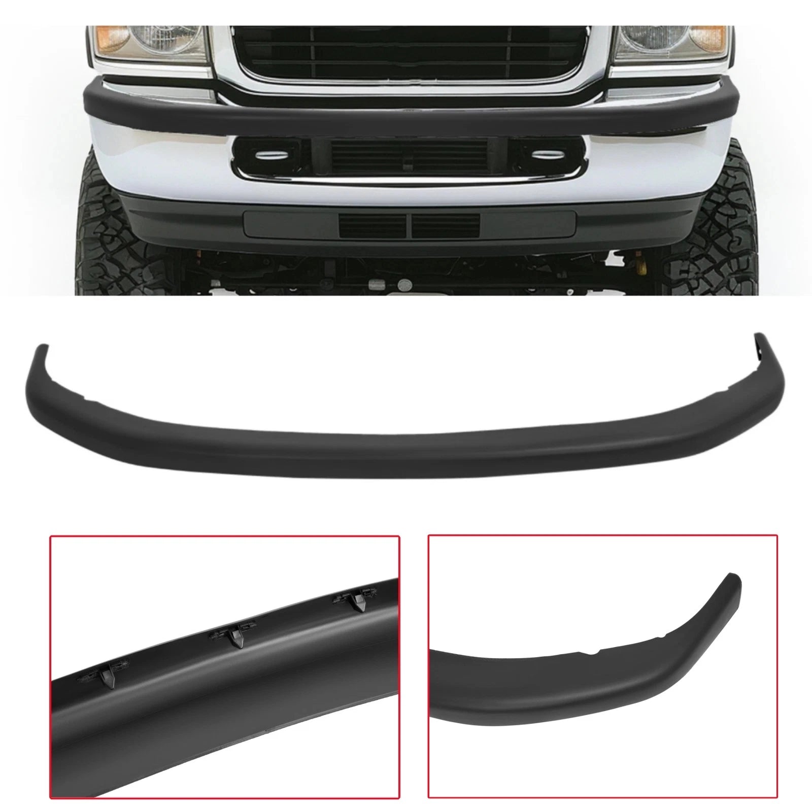 Textured Front Bumper Upper Cover for Dodge Ram 1500 2500 3500 (1994–2002)