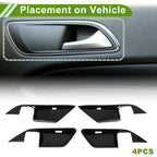 Set of 4 Interior Door Handle Bowl Cover Trim for Toyota Camry (2024–2025)