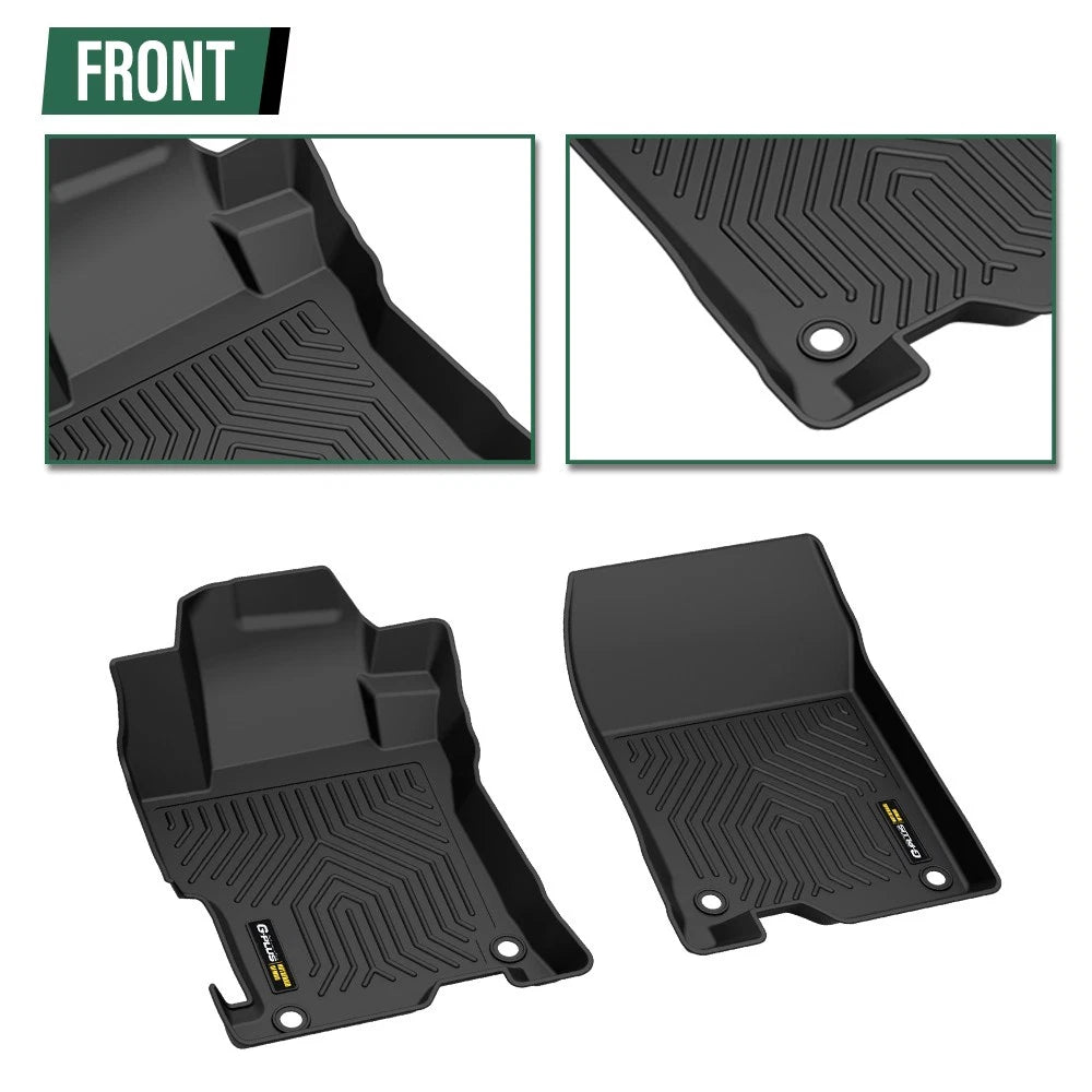Set of 4 All Weather TPE Floor Mats for Honda Accord Sedan (2008–2012)