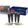 Set of 4 Denso COP Ignition Coils & NGK VPower Spark Plugs for Ford Mazda Mercury