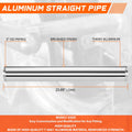 3" OD 9-Gauge Aluminum Intercooler Pipe for Universal Fit (23.65")