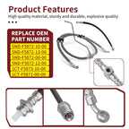 Front Brake Hose Line and Pipe for Yamaha Grizzly 450 YFM450 (2011–2014)