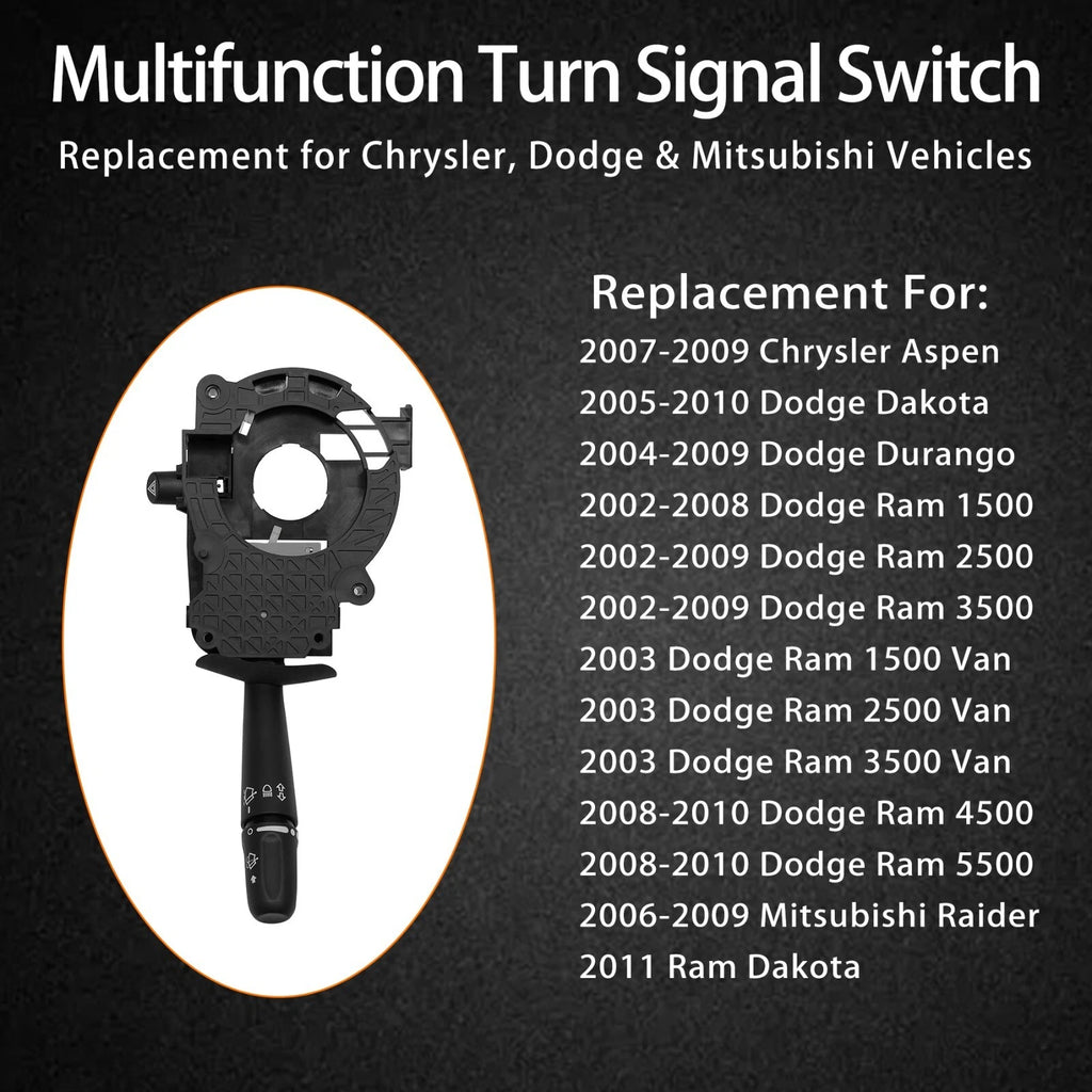 Turn Signal Wiper Switch for Dodge Ram Durango Chrysler Aspen (2002–2010)