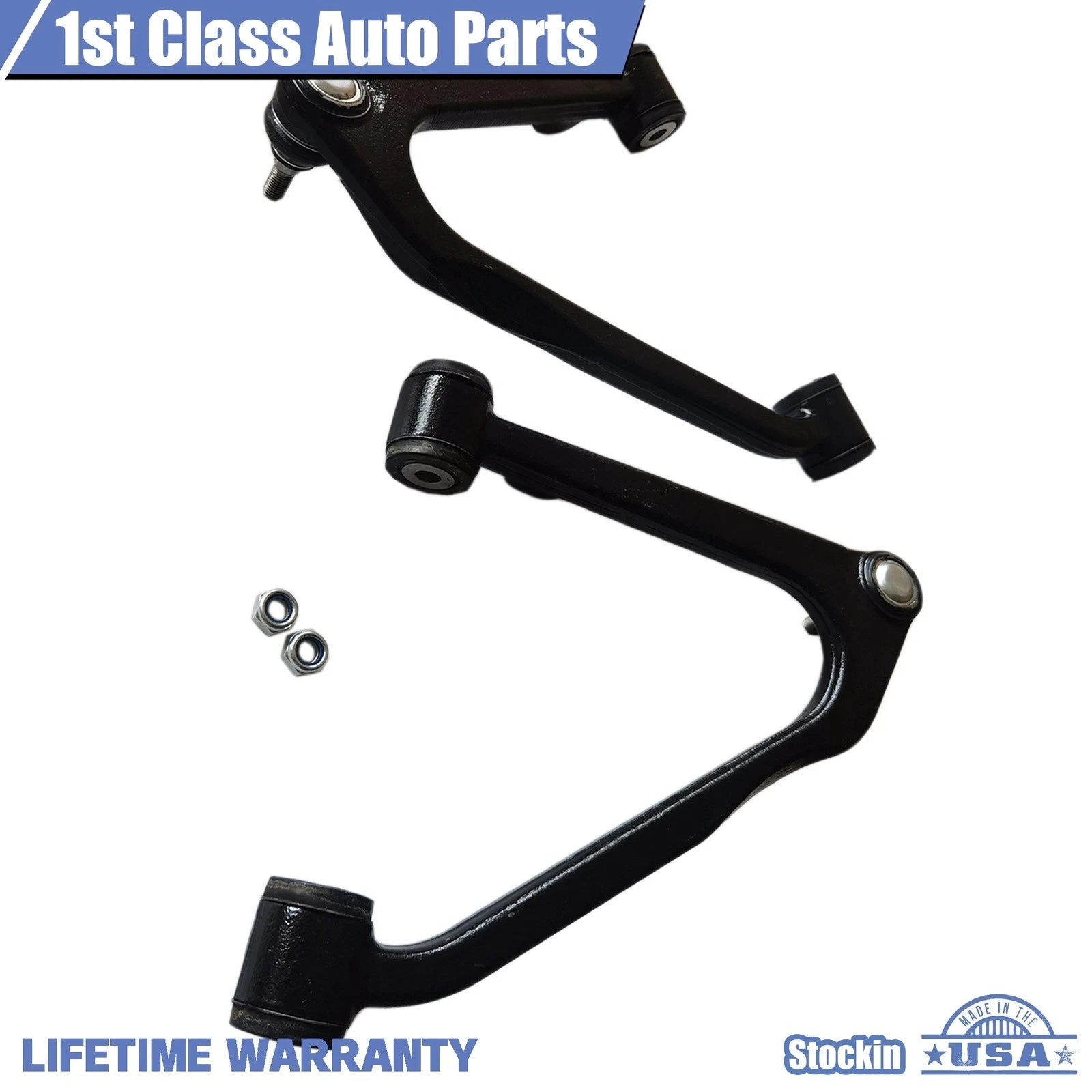 Set of 2 Front Upper Control Arms for Mercedes Benz R107 560SL (1986–1989)
