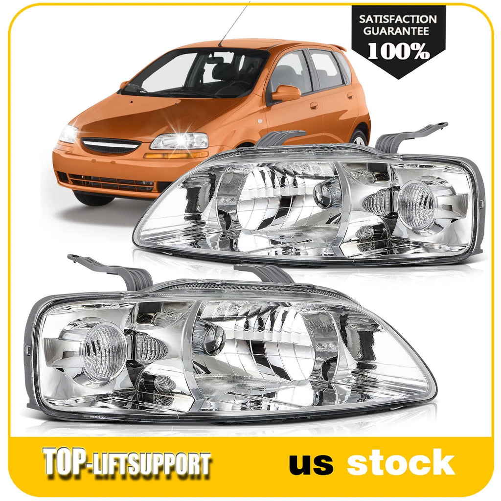 Headlight Assembly for Chevy Aveo/Aveo5 (2004–2008) Left + Right