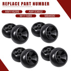 Set of 8 Deck Wheels for John Deere GX355 X320 LT180 LX289