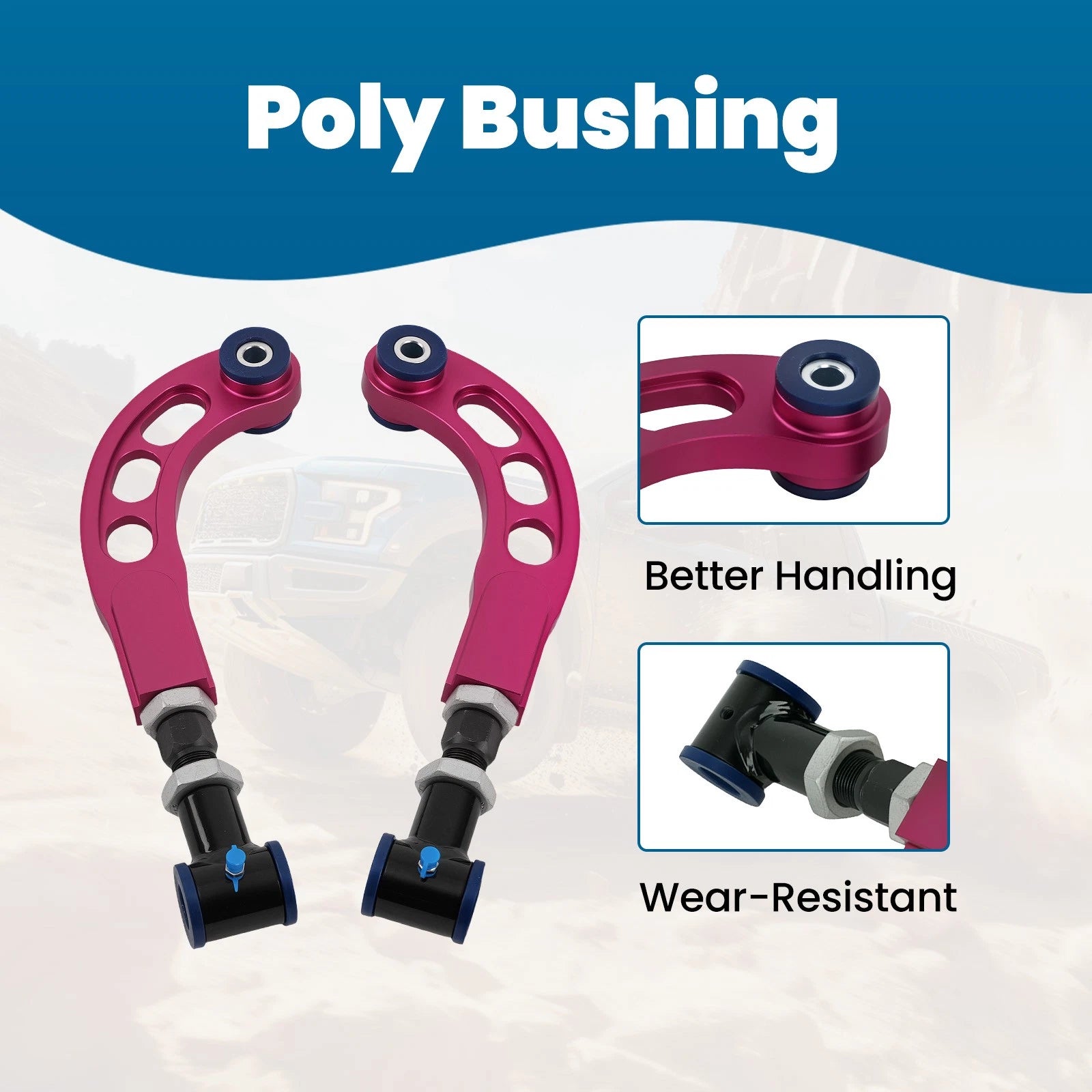 Pair Rear Camber Arm Kit with Bolts for Scion tC (2005–2010)