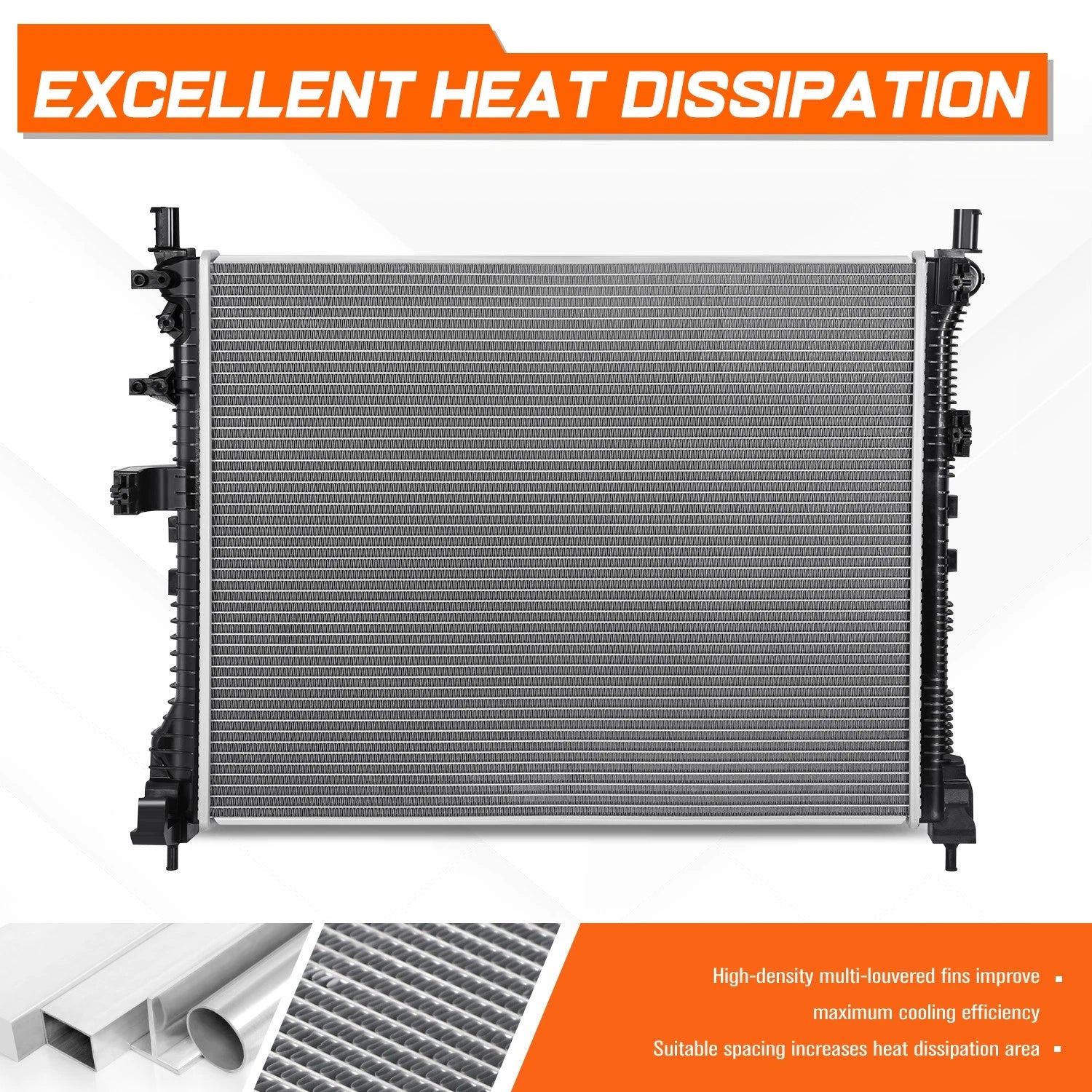 Aluminum Core Cooling Radiator for Dodge Durango 2021–2024 DPI-13924