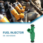 Fuel Injector No. 3531025200 for Hyundai Sonata (2006–2009) 2.4L Green